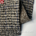 80%de lã 20%de tecido xadrez de tweed de dois lados poli